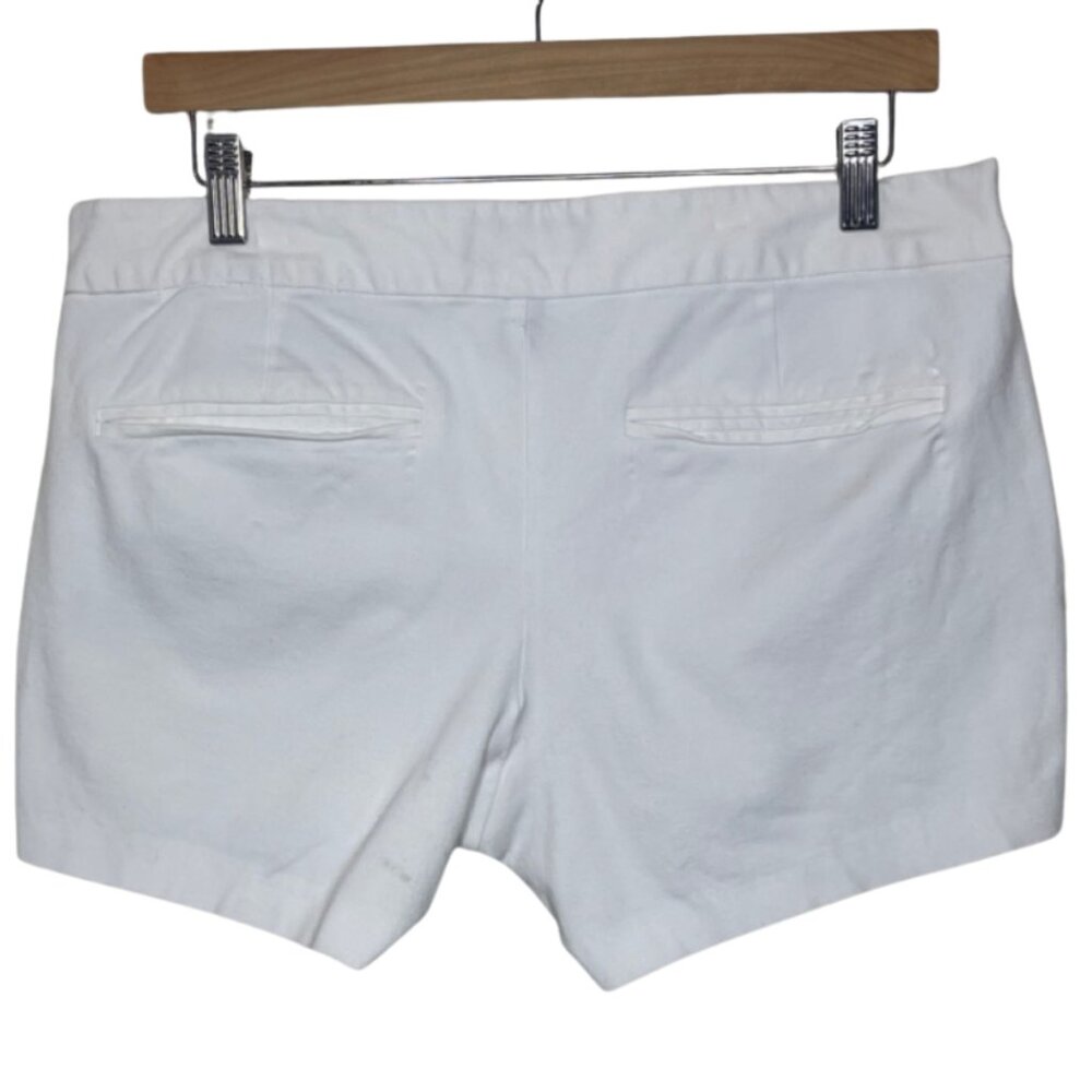 OLD NAVY | Women's Classic White Cotton Blend Pixie Shorts | Size 12 - Picture 7 of 14